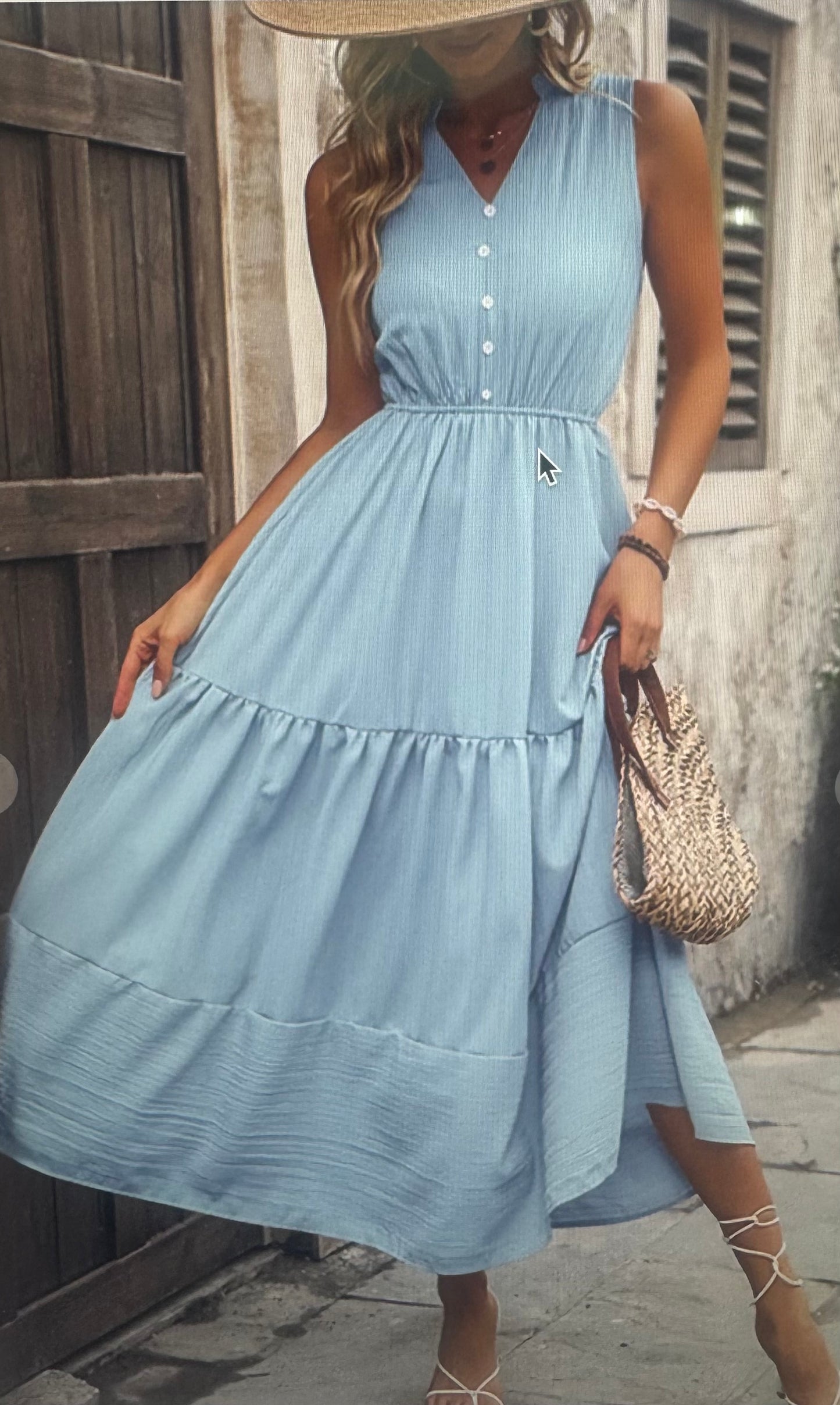 Baby Blue Spring Dress
