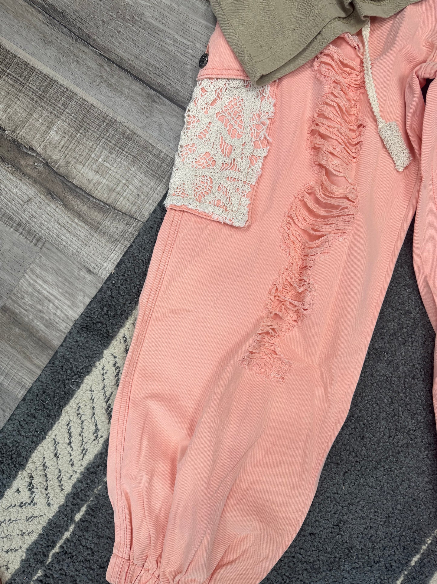 Peach Blush Joggers