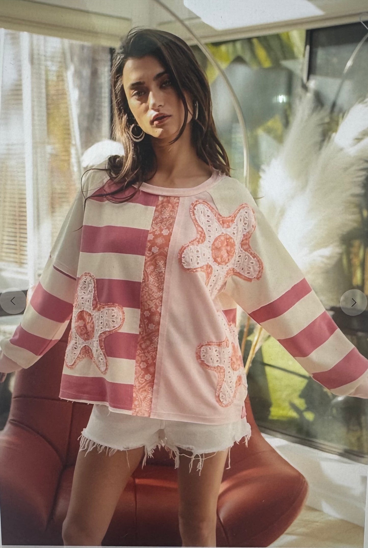 Patchwork In Pink Top