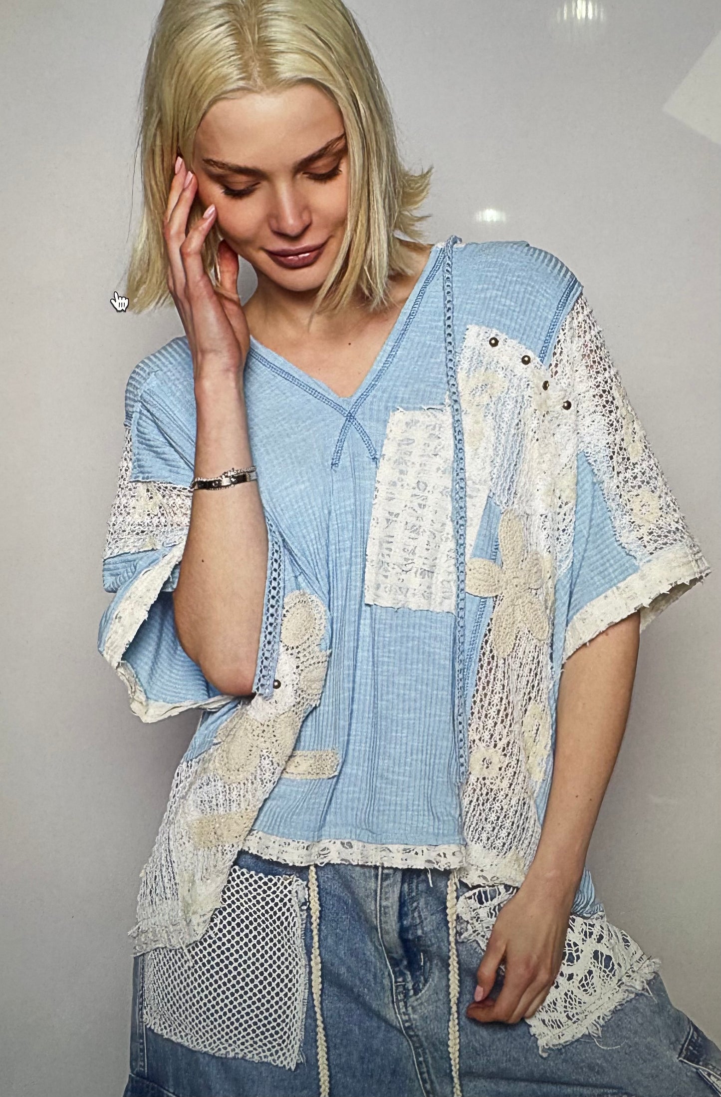 Powder Blue Flow POL Top