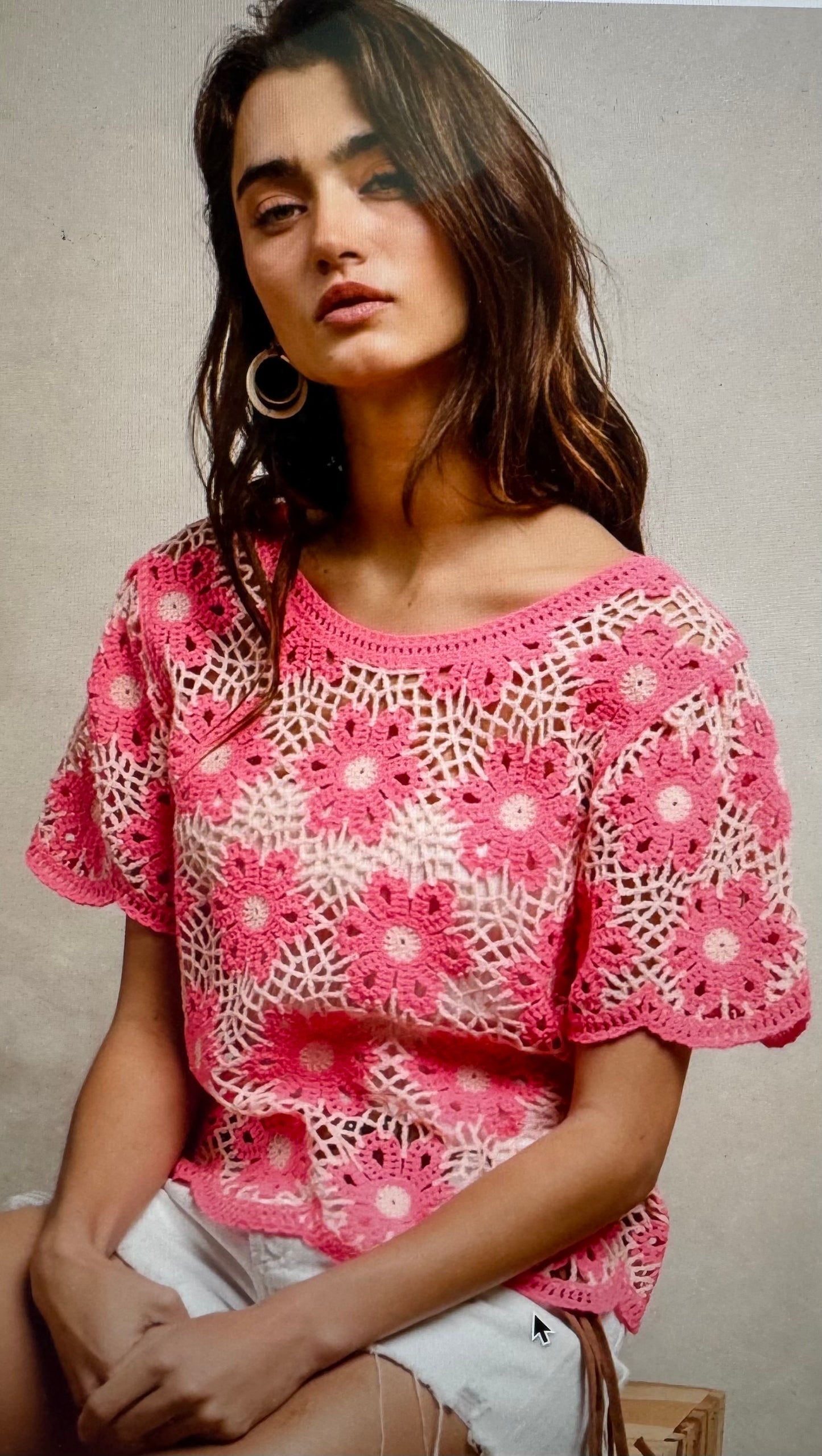 Flower Crochet Top