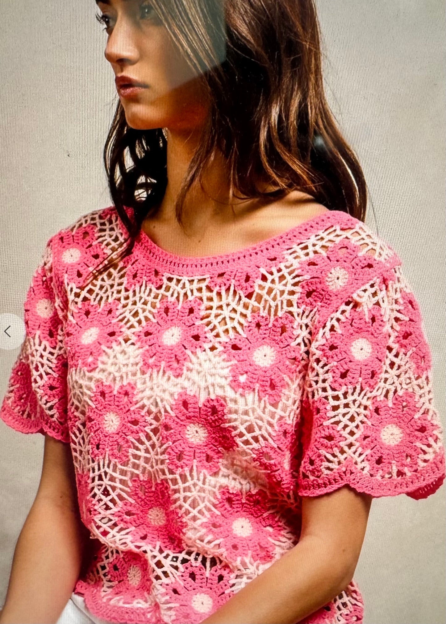 Flower Crochet Top