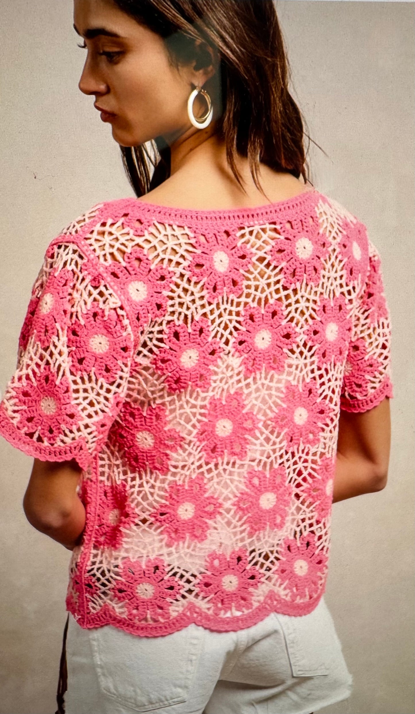 Flower Crochet Top