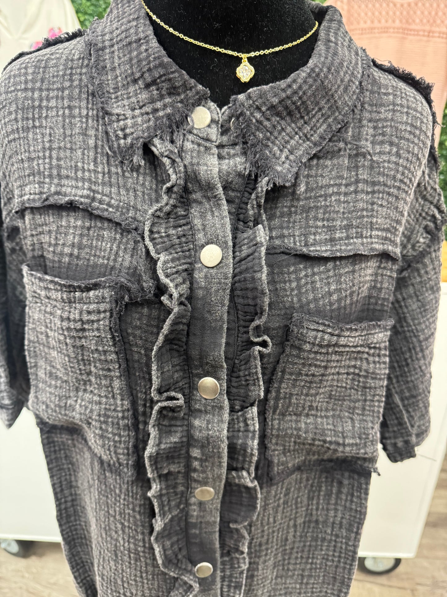 Mineral Wash short sleeve top