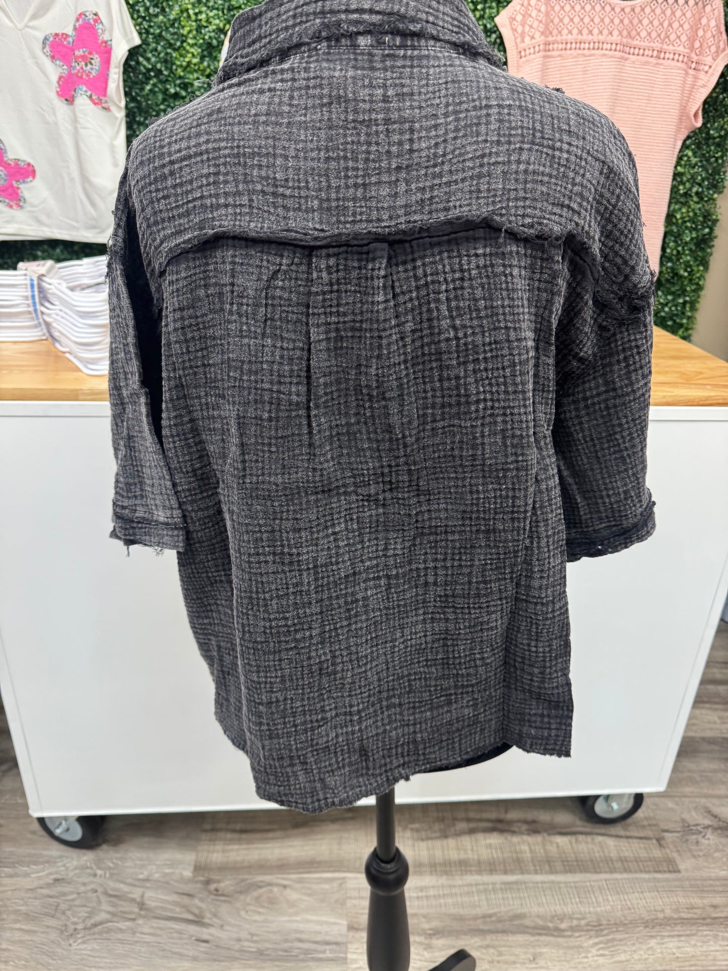 Mineral Wash short sleeve top