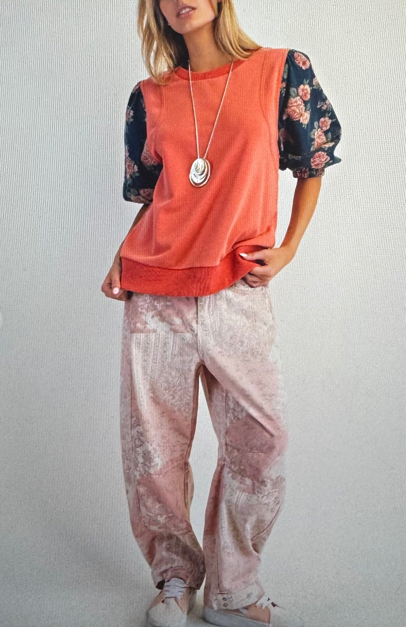 Boho Red Top