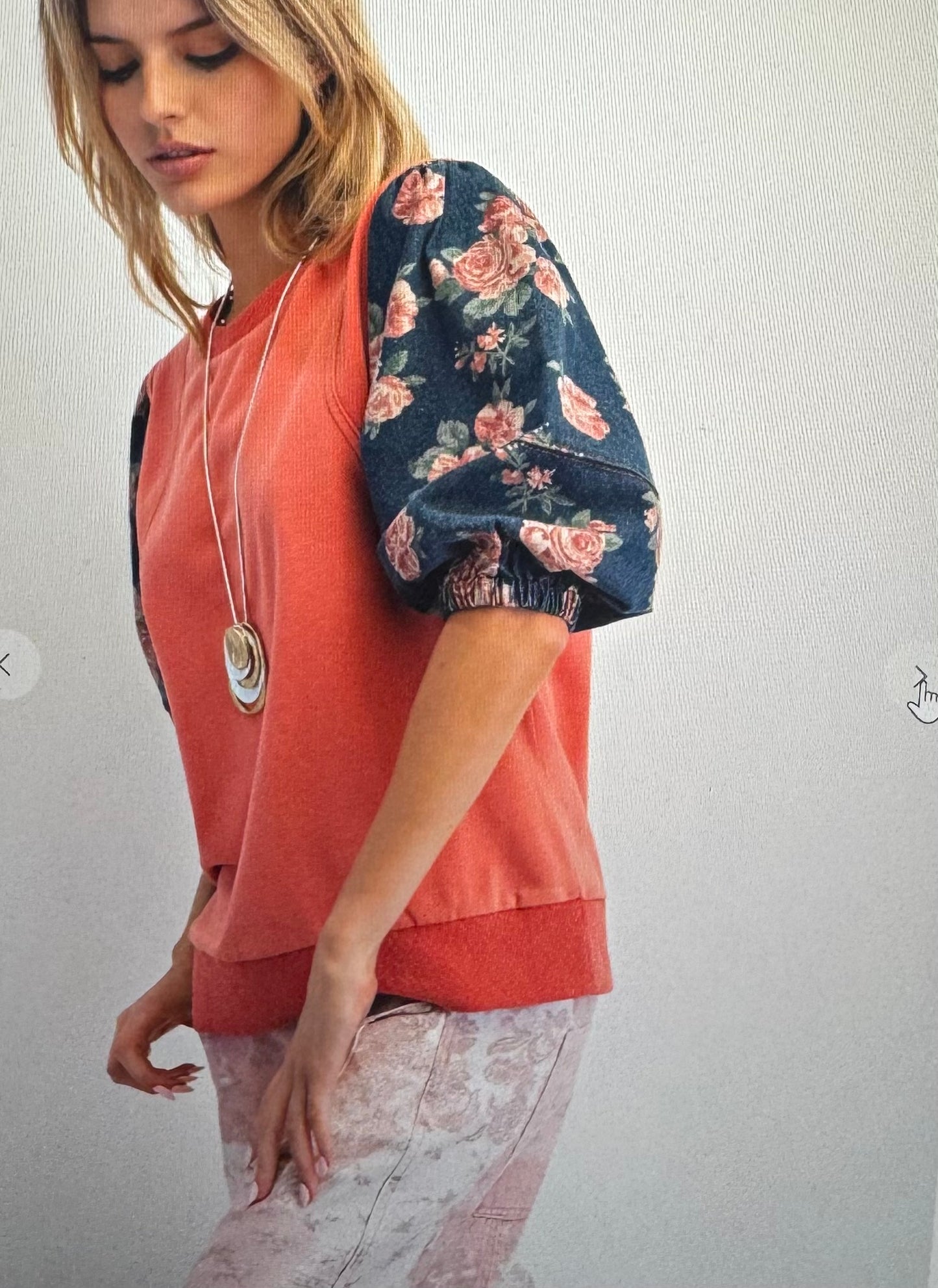 Boho Red Top