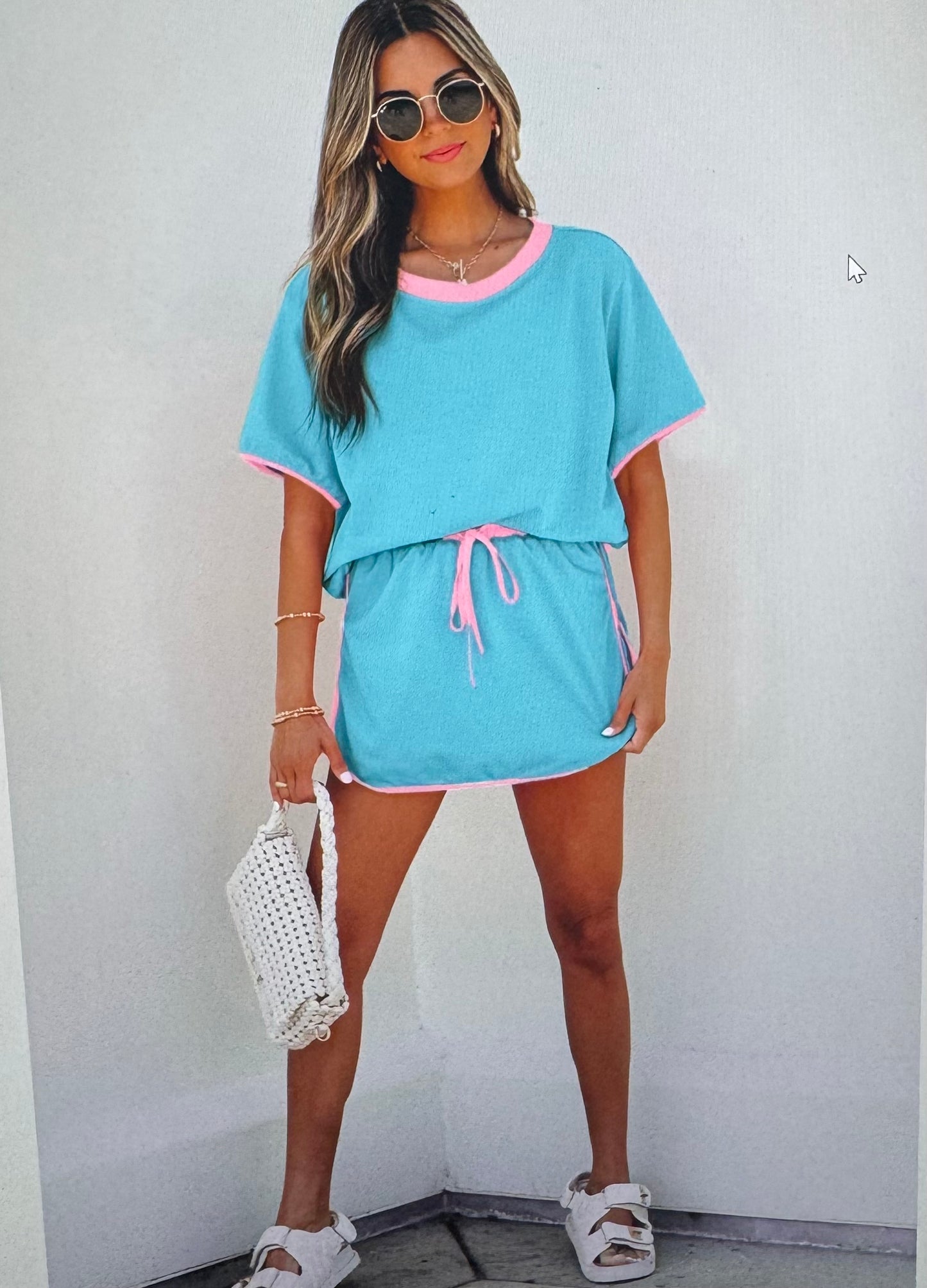 Baby Blue Short Set
