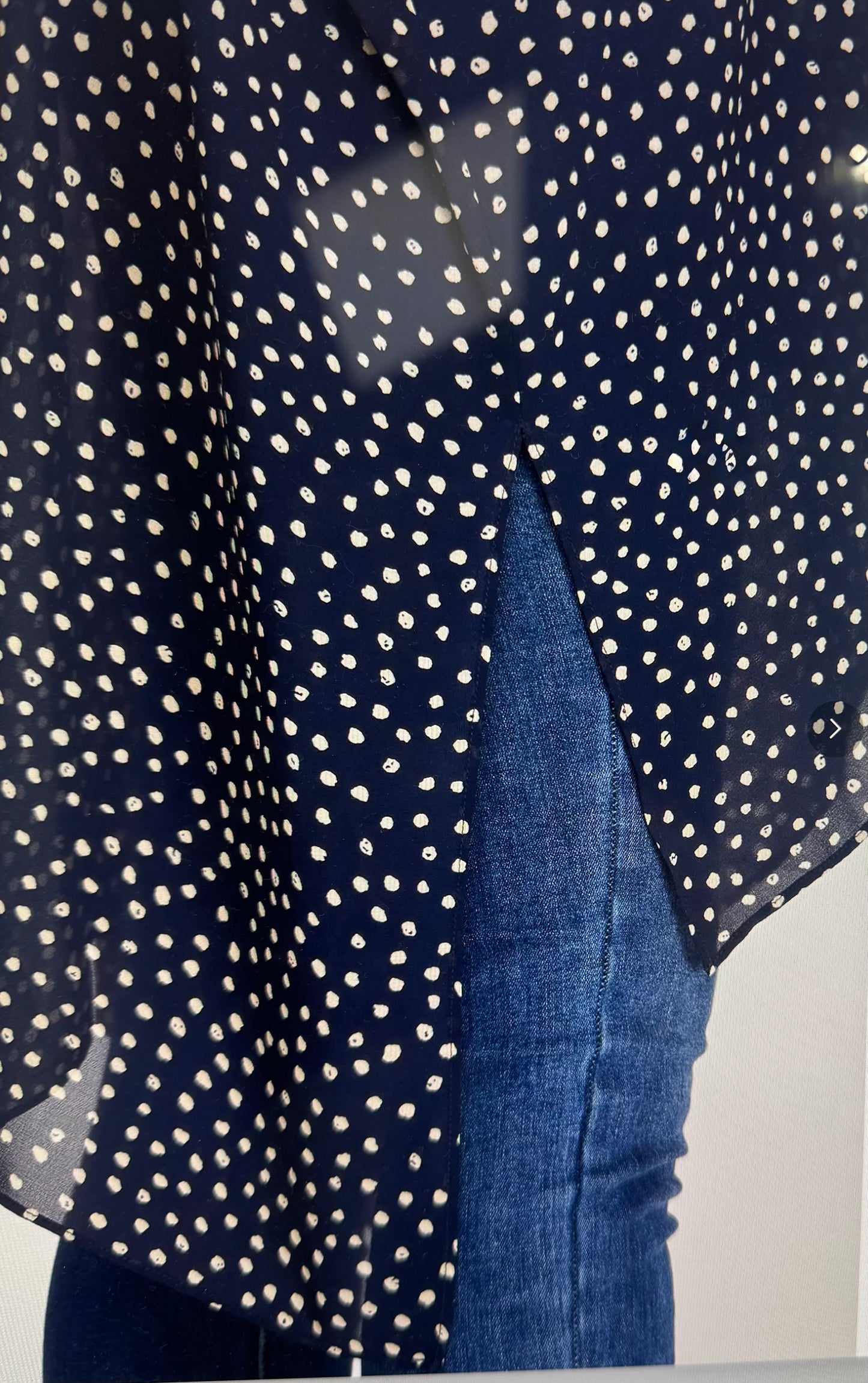Navy Dot Kimono