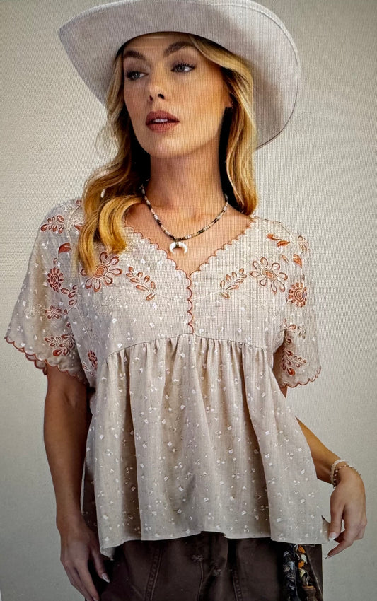 Blushing Beauty In Beige