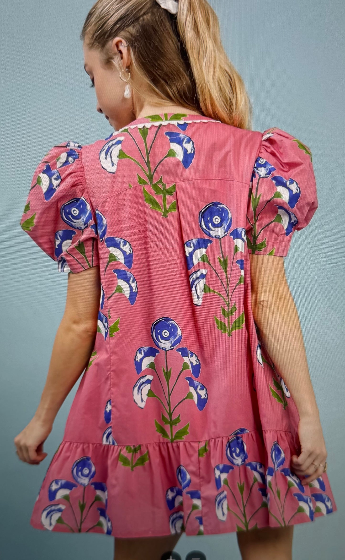 Floral Print Mini Dress