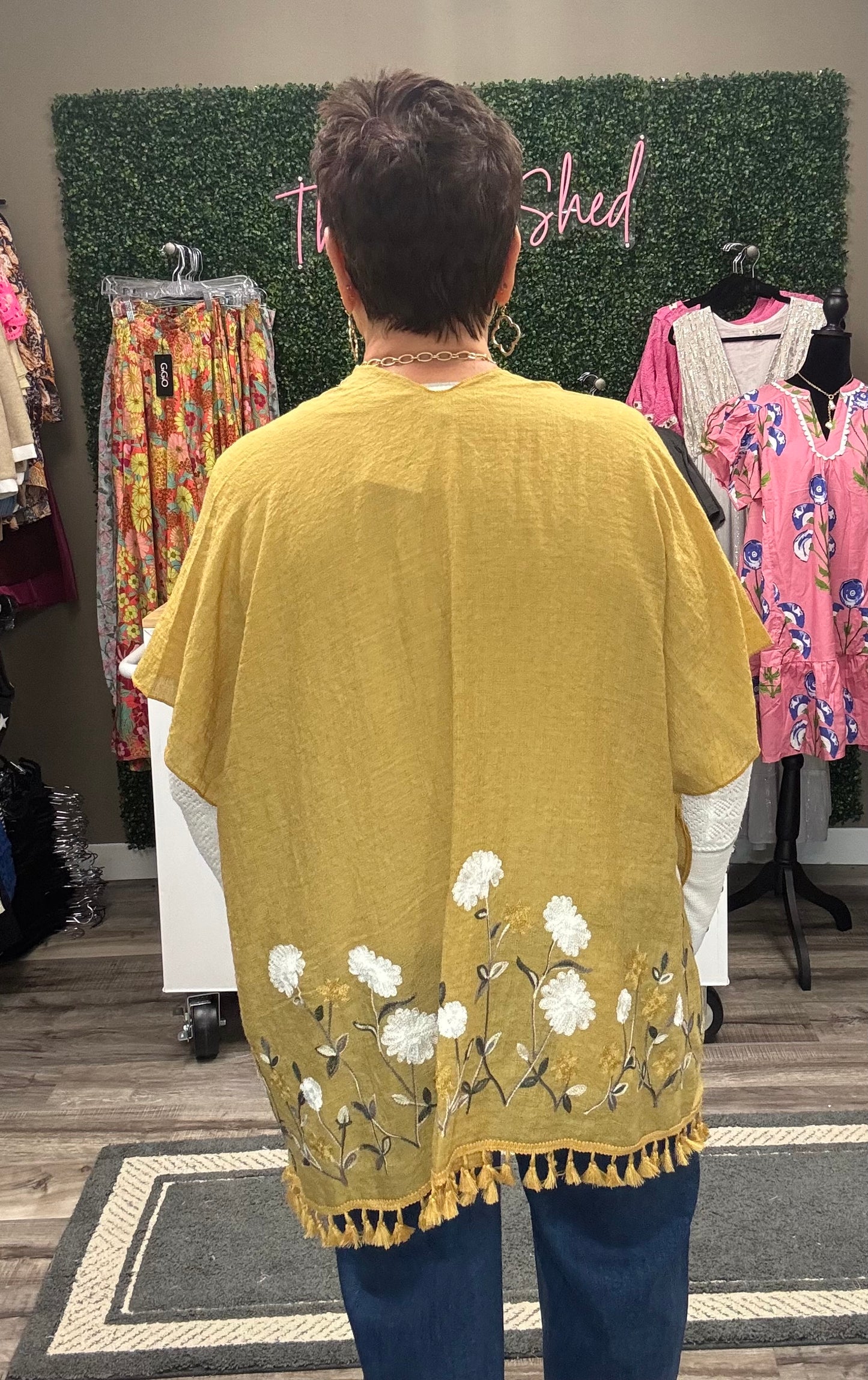 Secret Meadow Embroidered Kimono