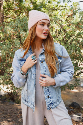 Fall Favorite: My Boyfriends Denim Jacket - Blue Light Wash