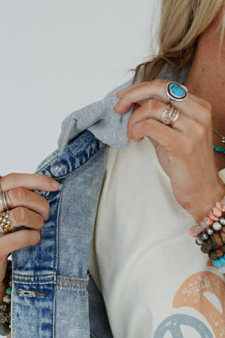 Fall Favorite: My Boyfriends Denim Jacket - Blue Light Wash