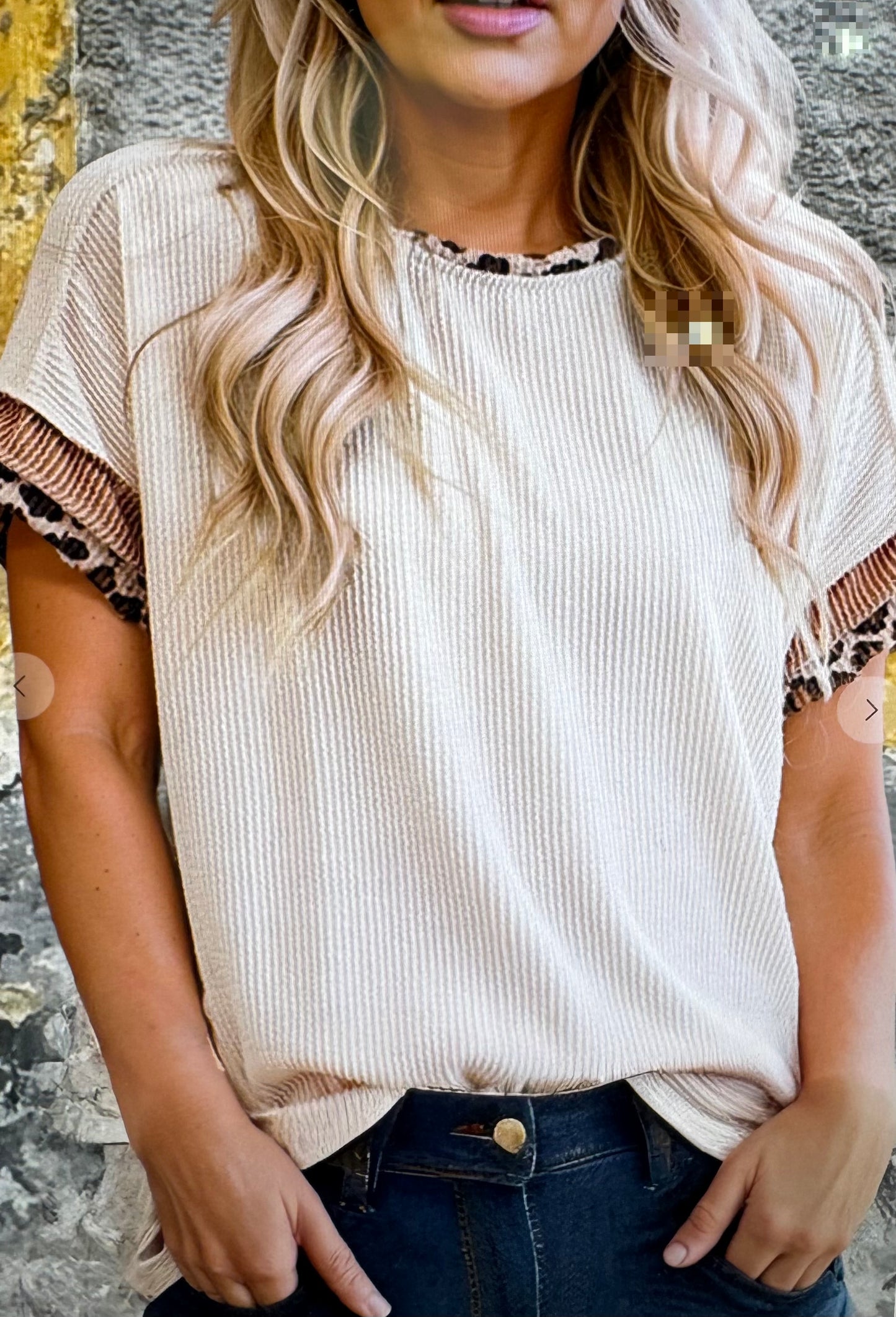 Leopard Patchwork Crew