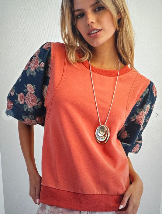 Boho Red Top