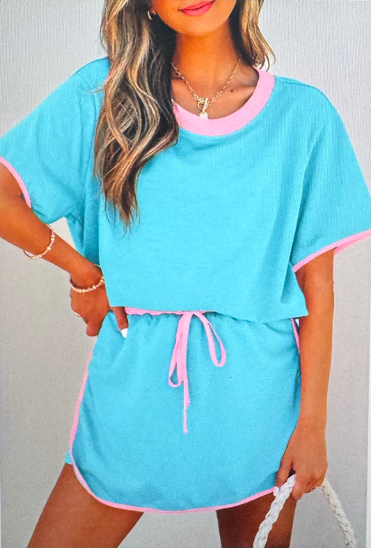 Baby Blue Short Set