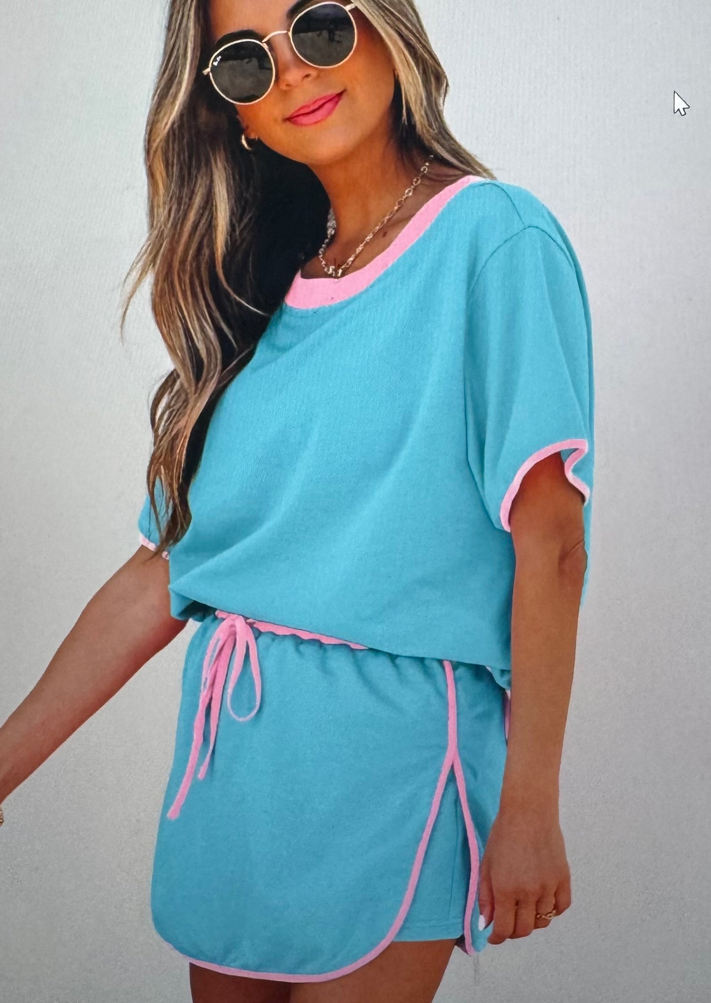 Baby Blue Short Set