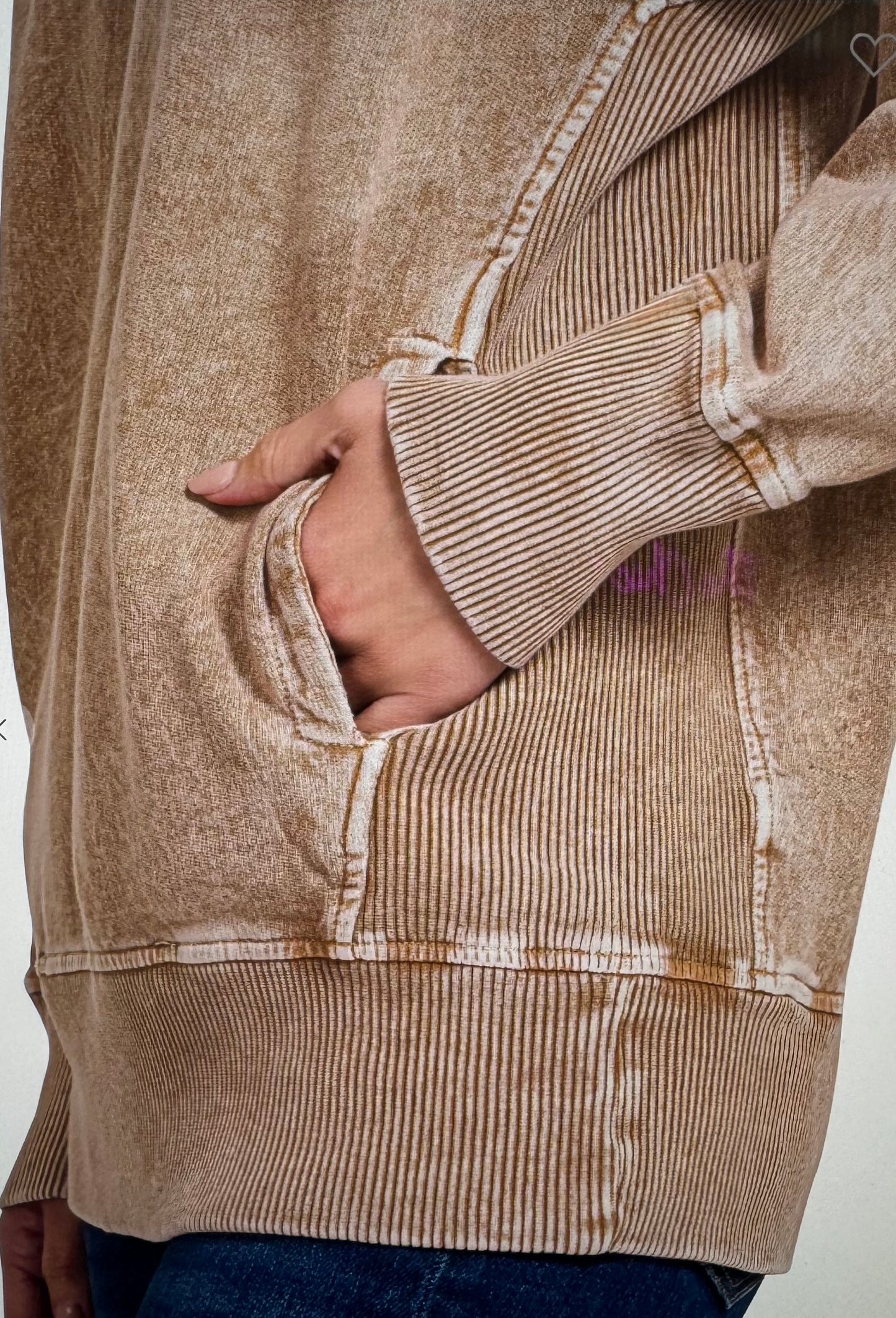 Snow Wash French Terry Pullover