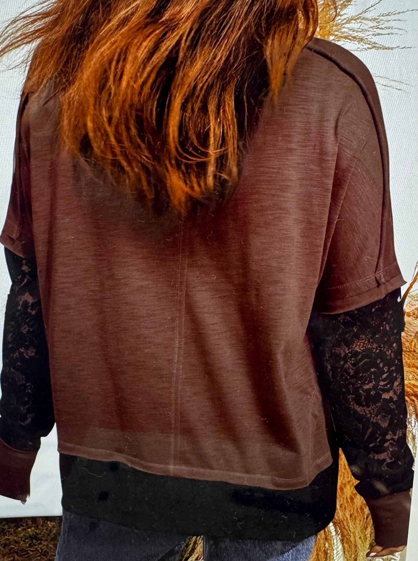 Chocolate Lace Top