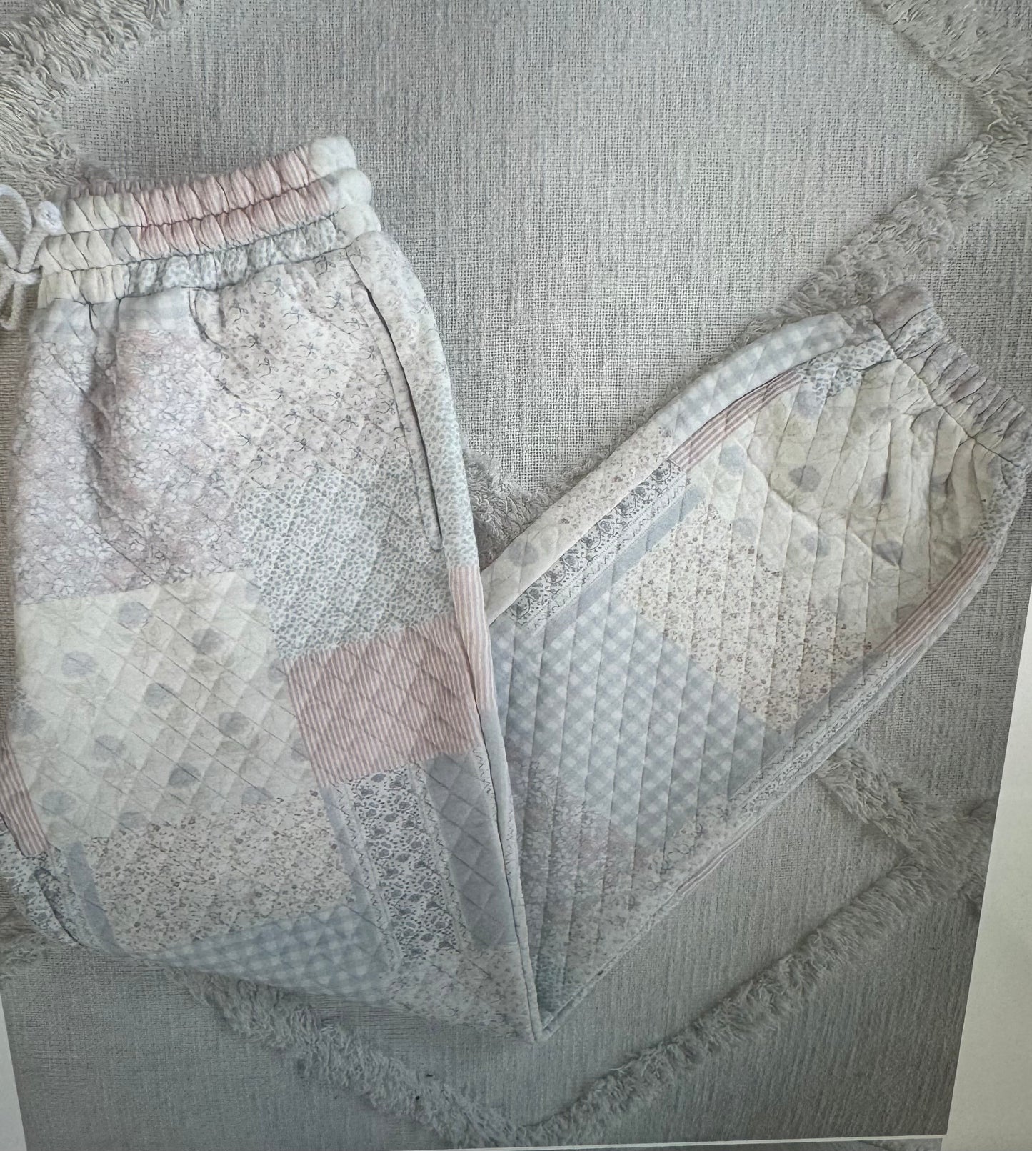 Shades of Blue Quilted Joggers