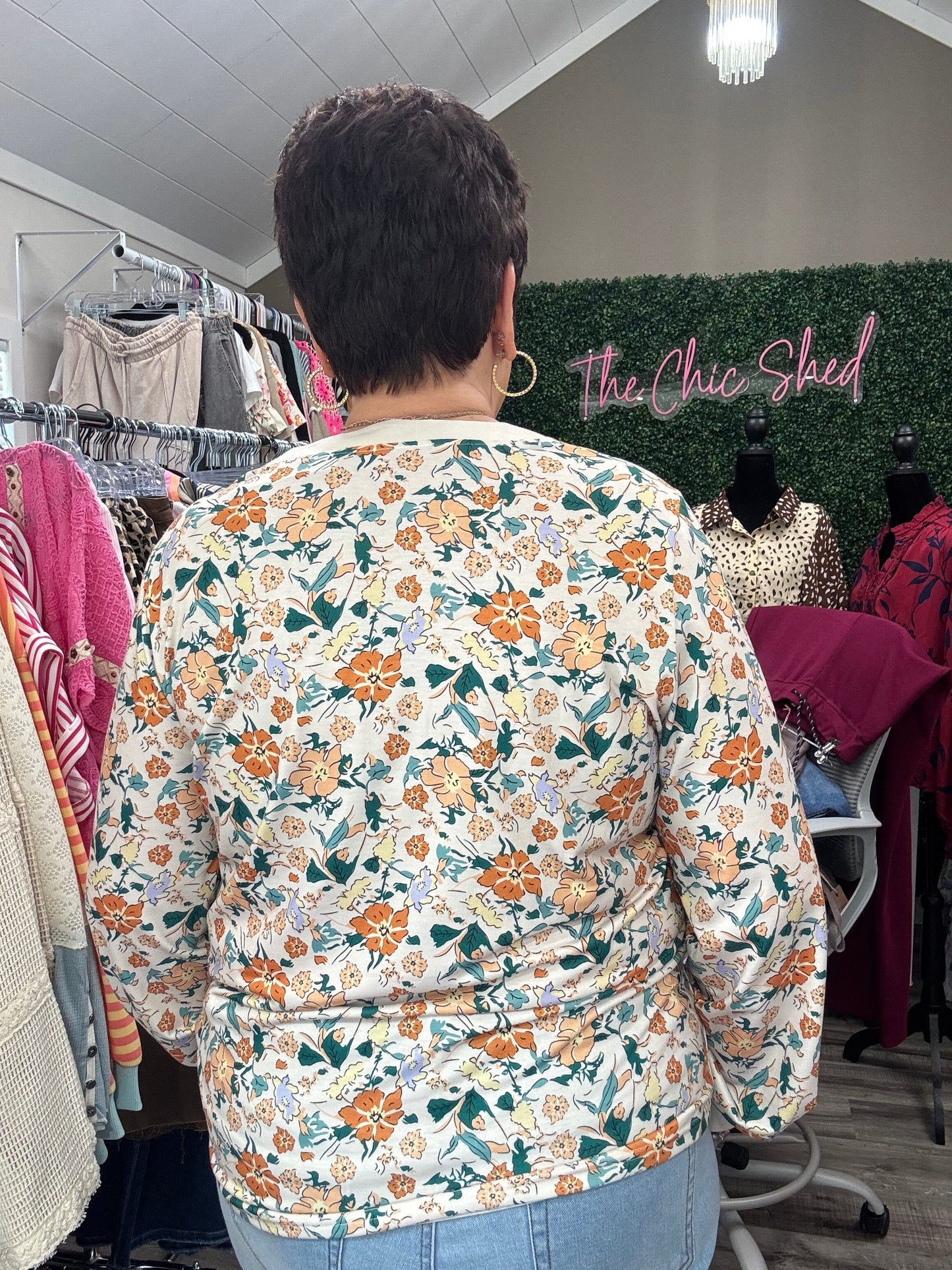 LDC Floral Print Long Sleeve T