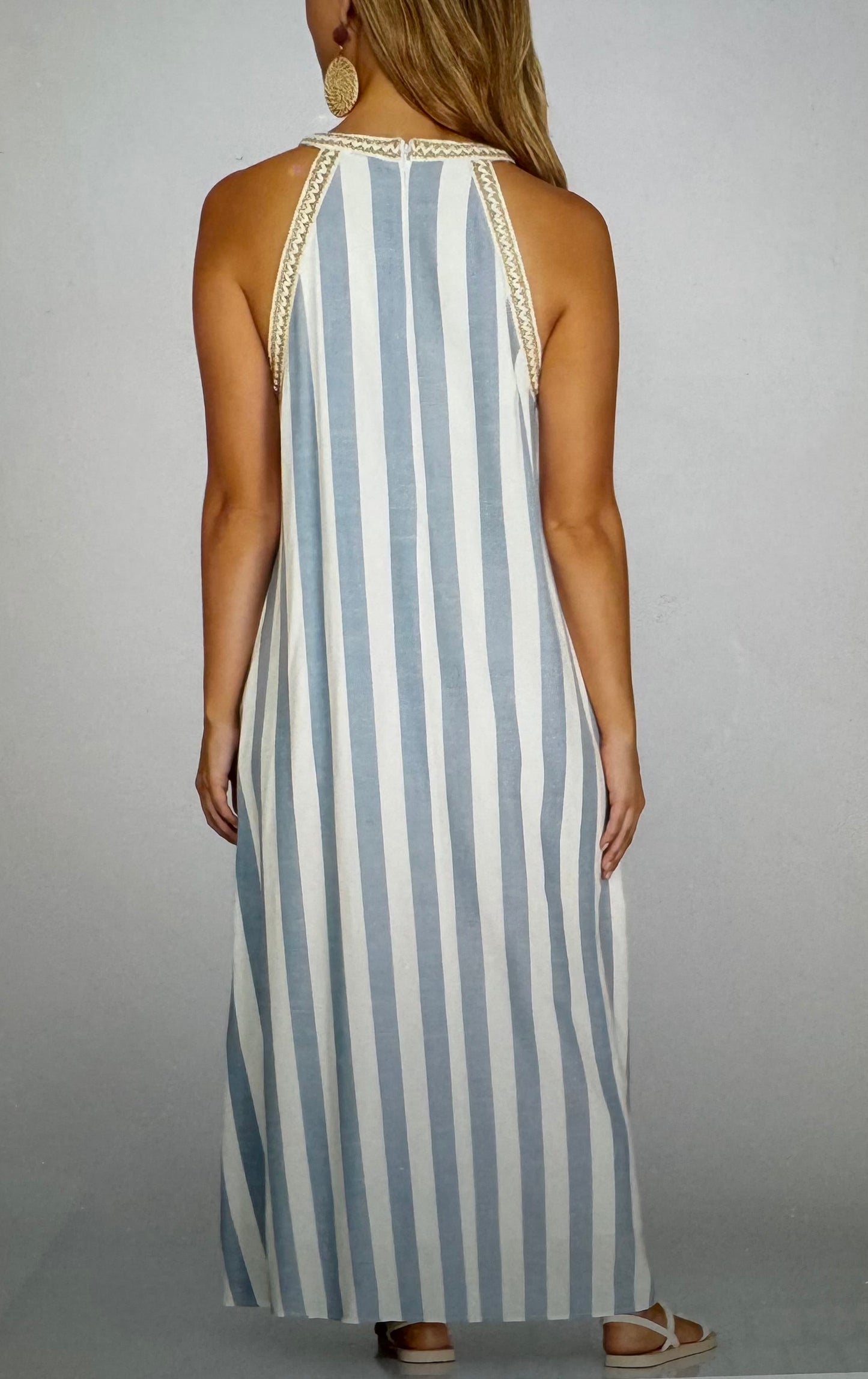 Beachy In Blue Dress