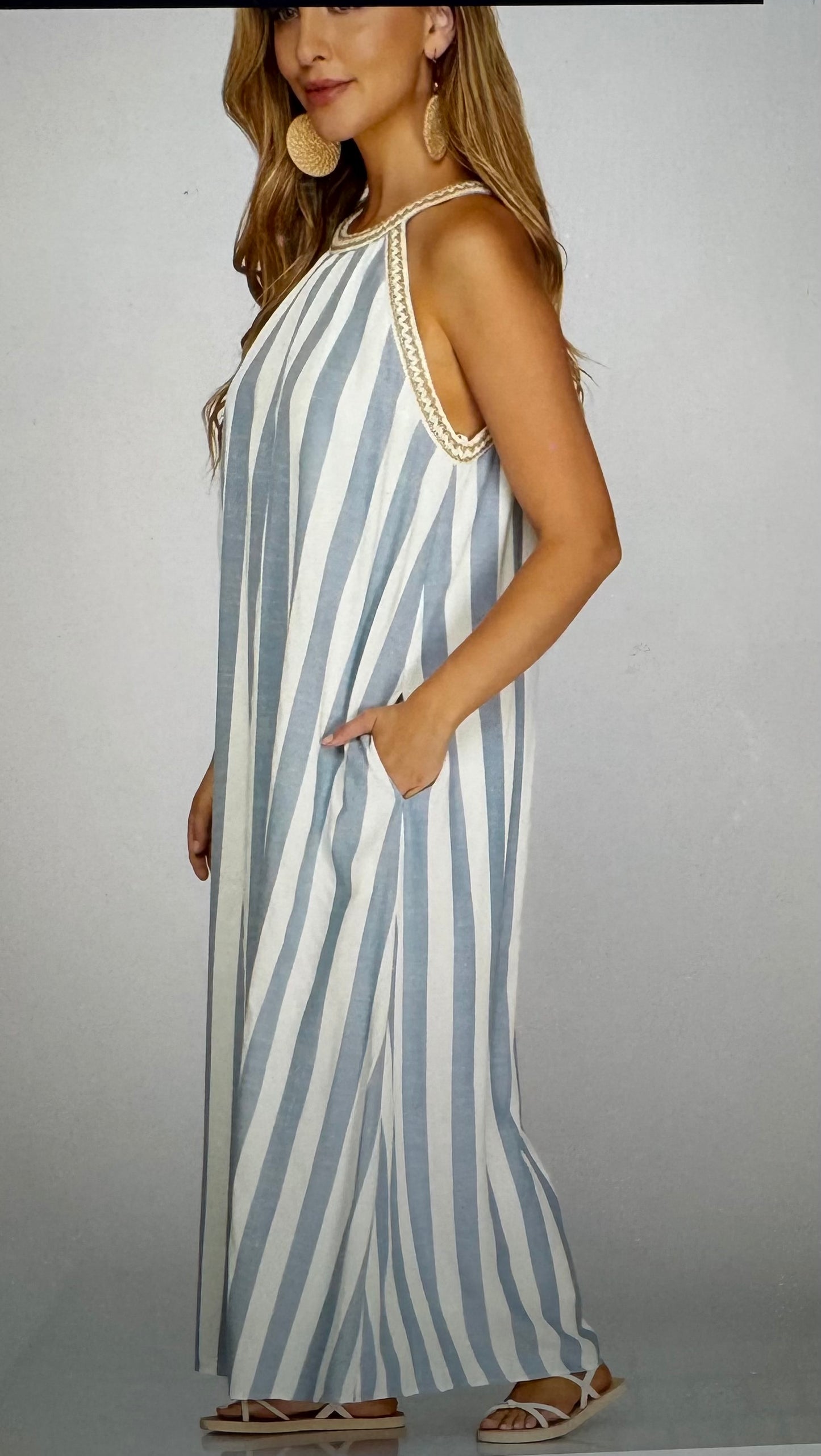 Beachy In Blue Dress