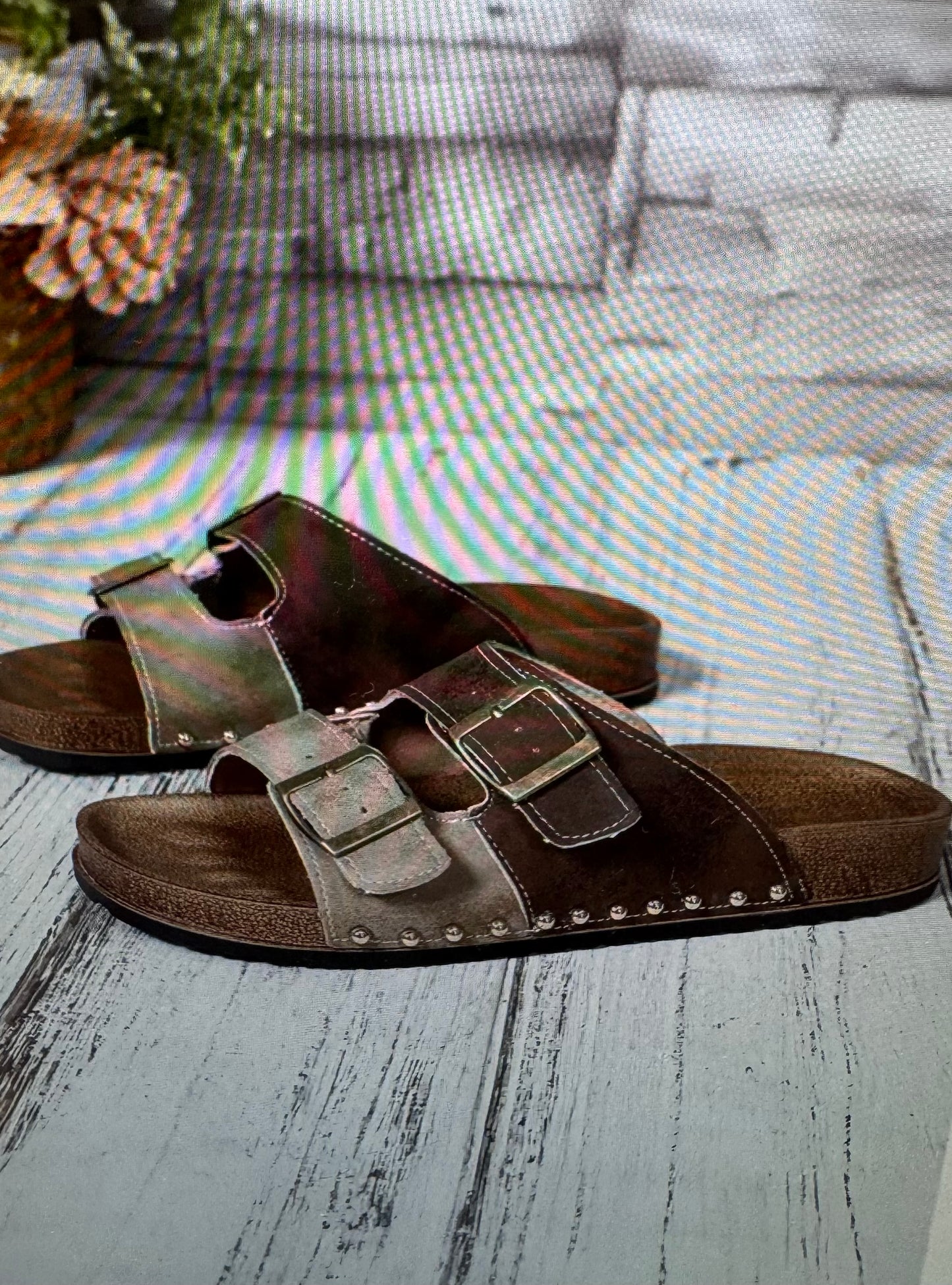 LDC Western Coffee Sandals