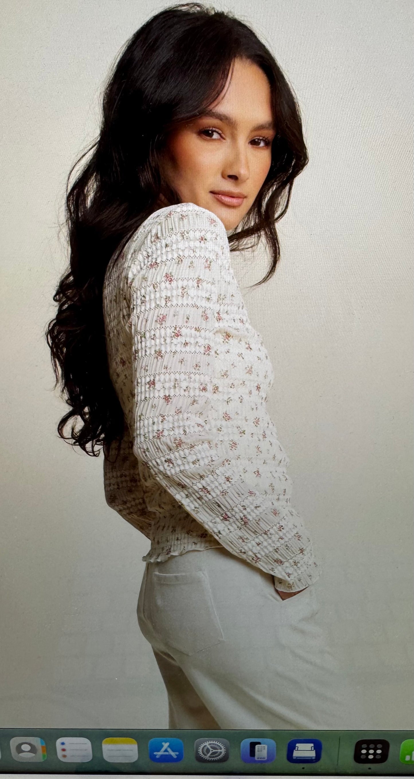 Floral Print Knit Top