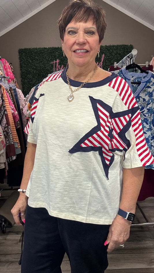 Plus Size Star Top