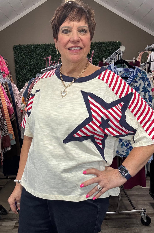 Plus Size Star Top