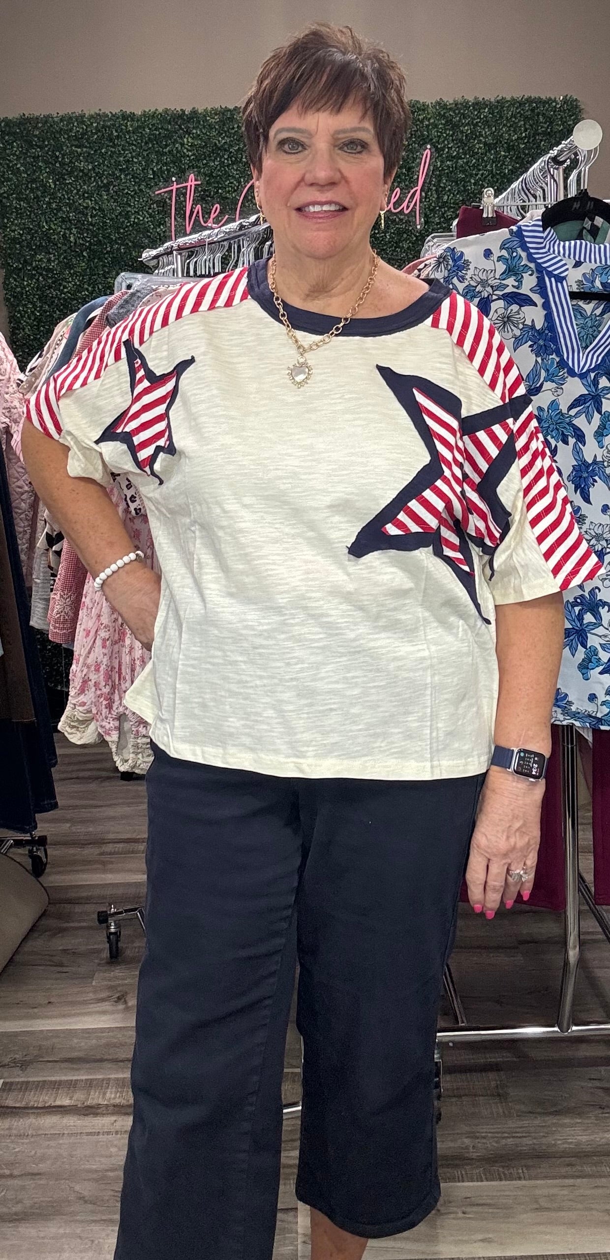Plus Size Star Top