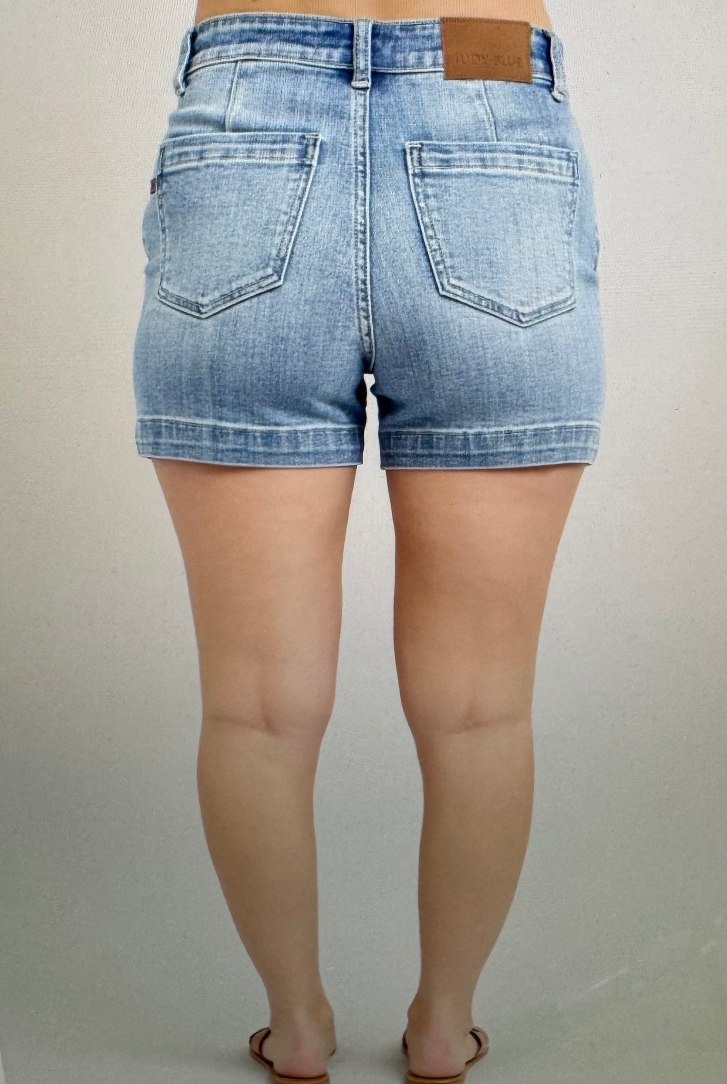 Judy Blue High Rise Trouser Denim Shorts
