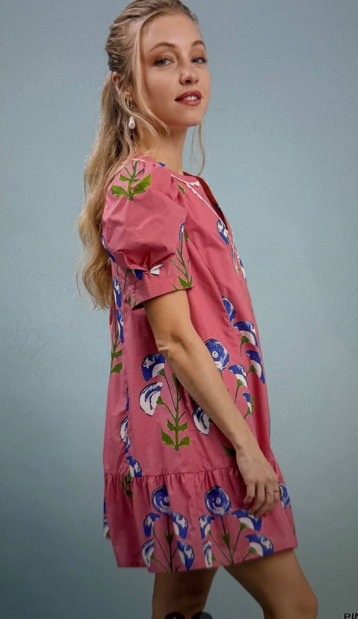 Floral Print Mini Dress