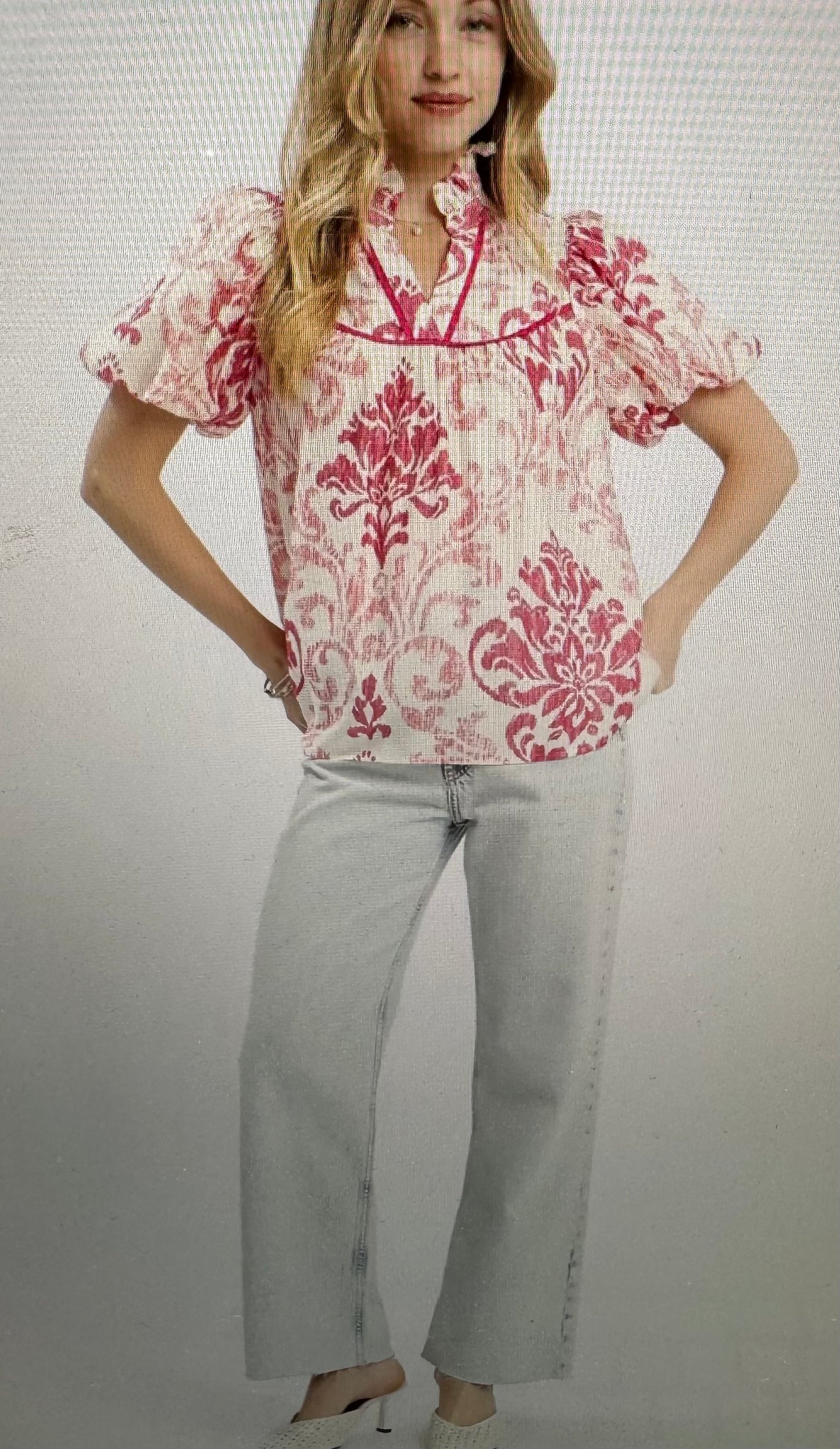 Coral Pink Umgee Top