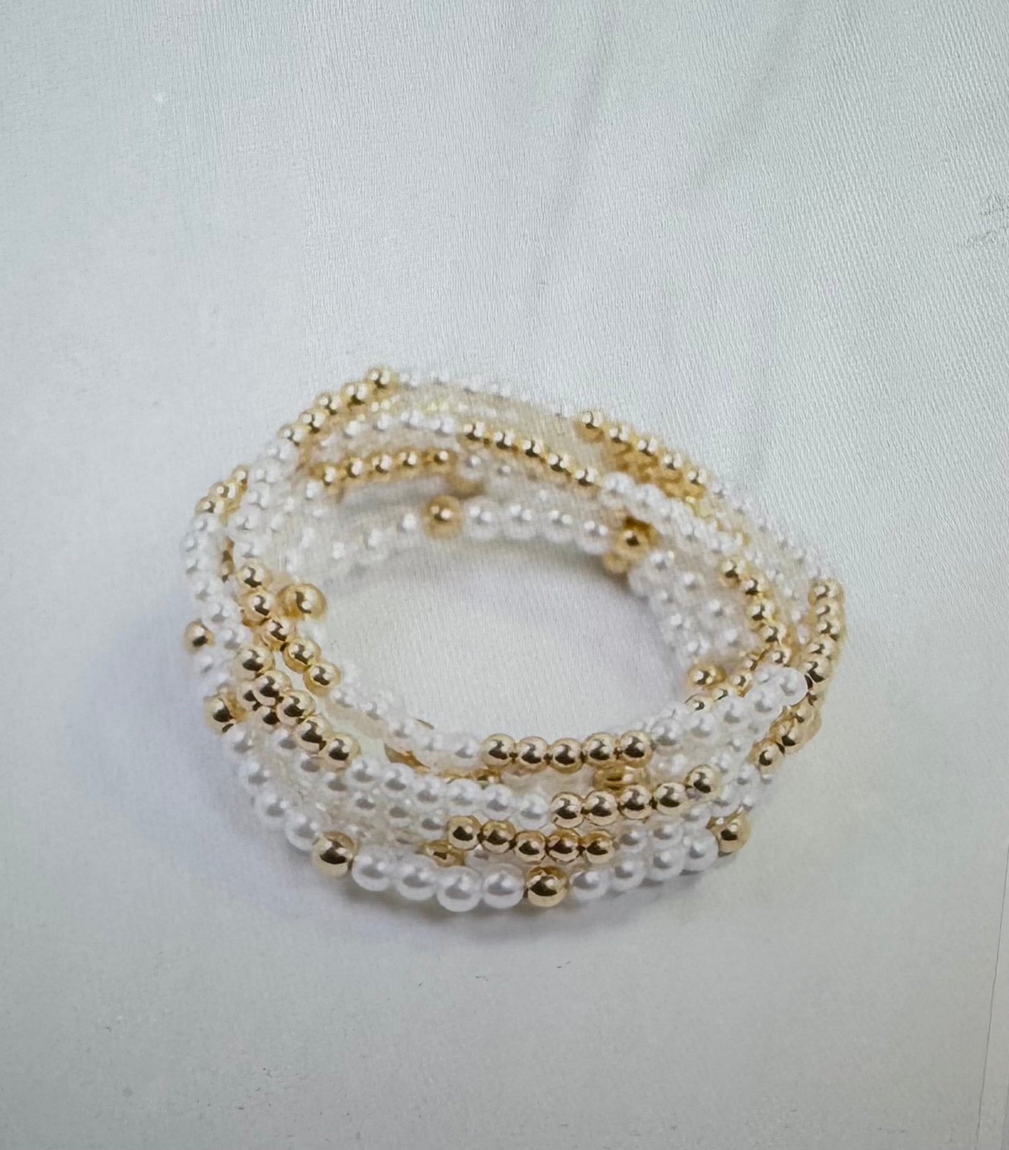 Camila Beaded Pearl Bracelet Set