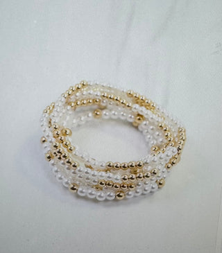 Camila Beaded Pearl Bracelet Set