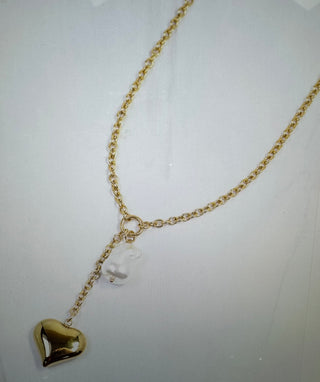 Darla Heart & Pearl Necklace