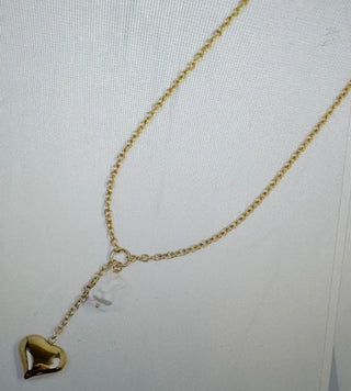 Darla Heart & Pearl Necklace