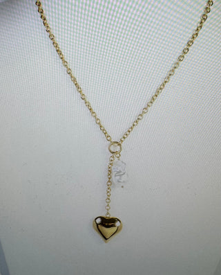 Darla Heart & Pearl Necklace