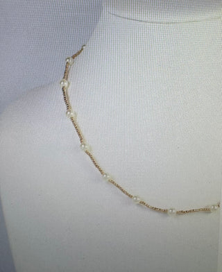 Carlie Pearl Beaded Necklace
