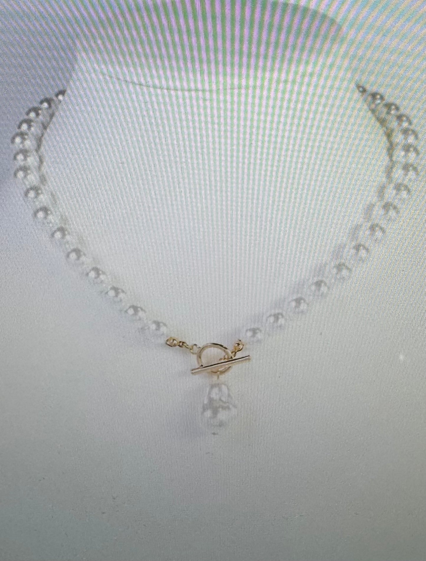 Catalina Pearl Beaded Toggle Necklace