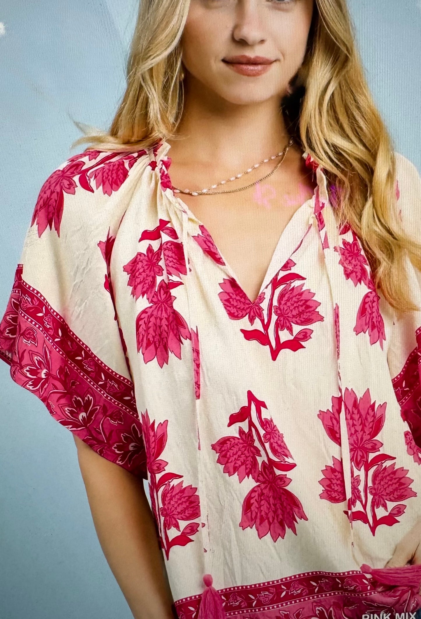 Umgee Pink Mix Top