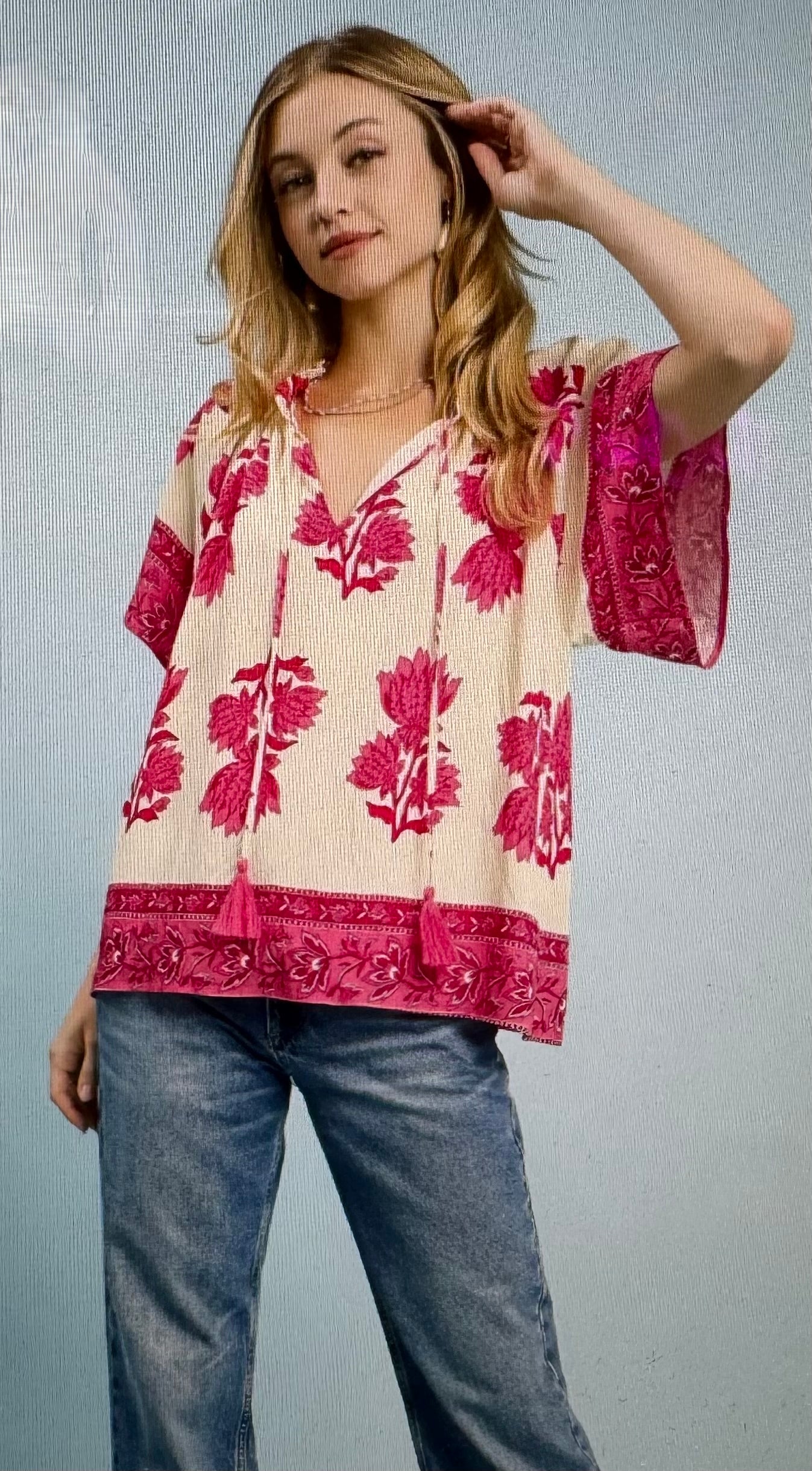 Umgee Pink Mix Top