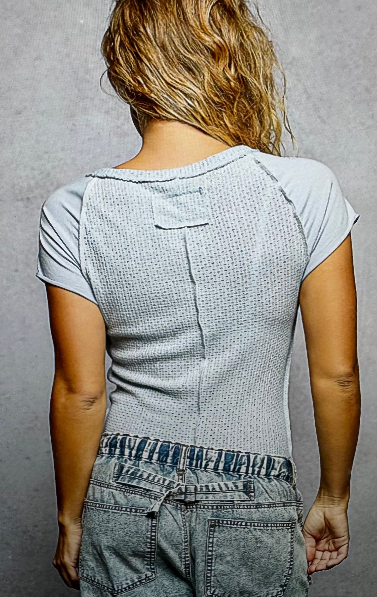 POL Powder Blue Top