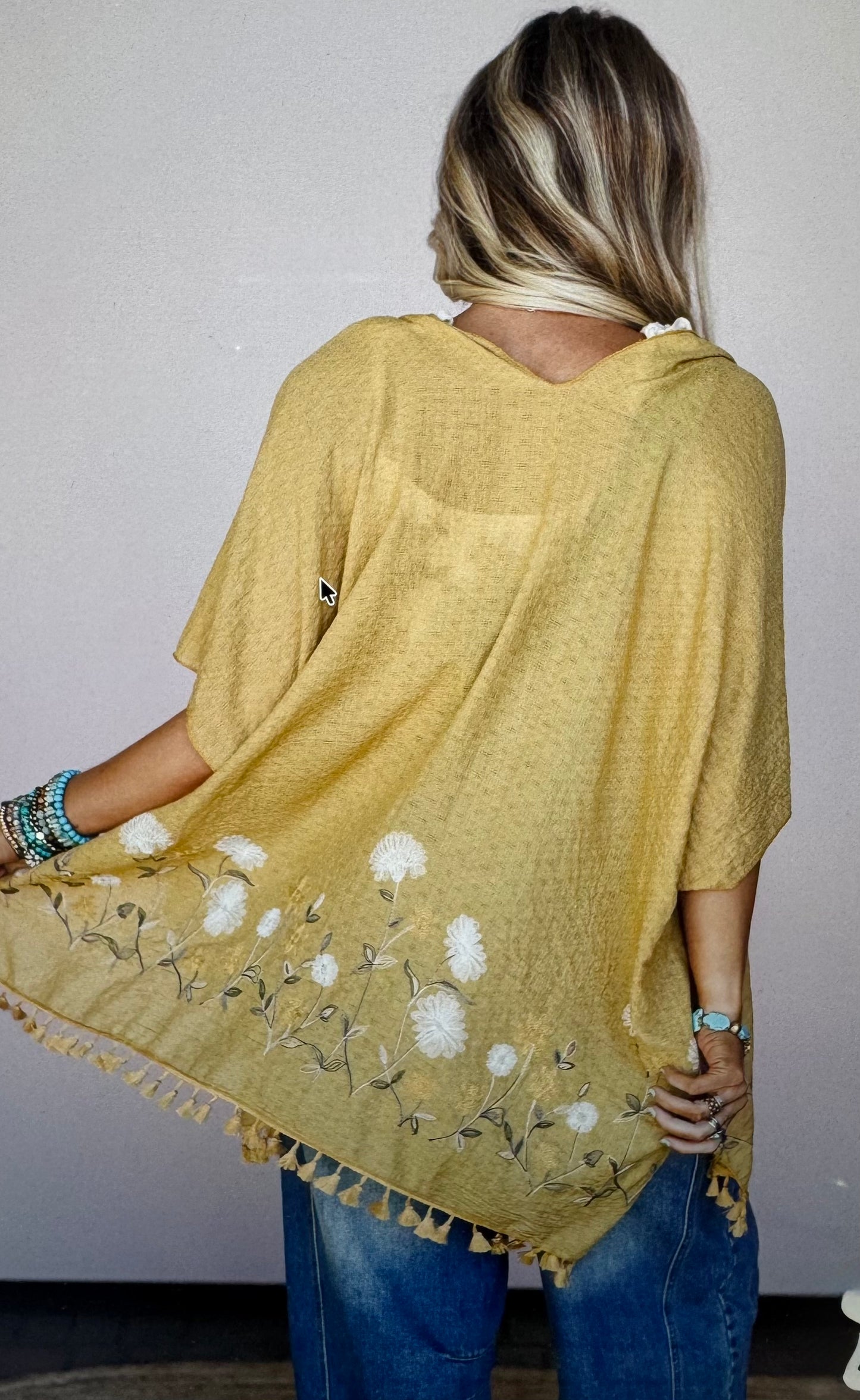 Secret Meadow Embroidered Kimono