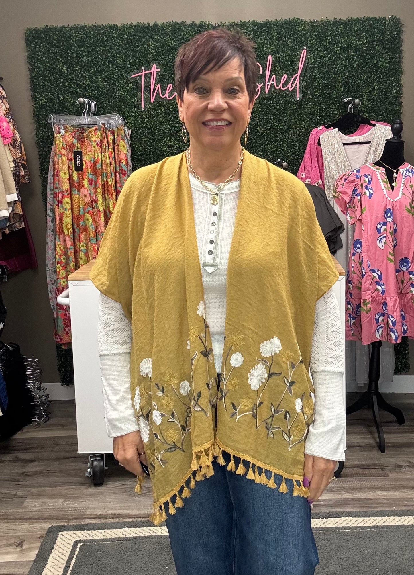 Secret Meadow Embroidered Kimono