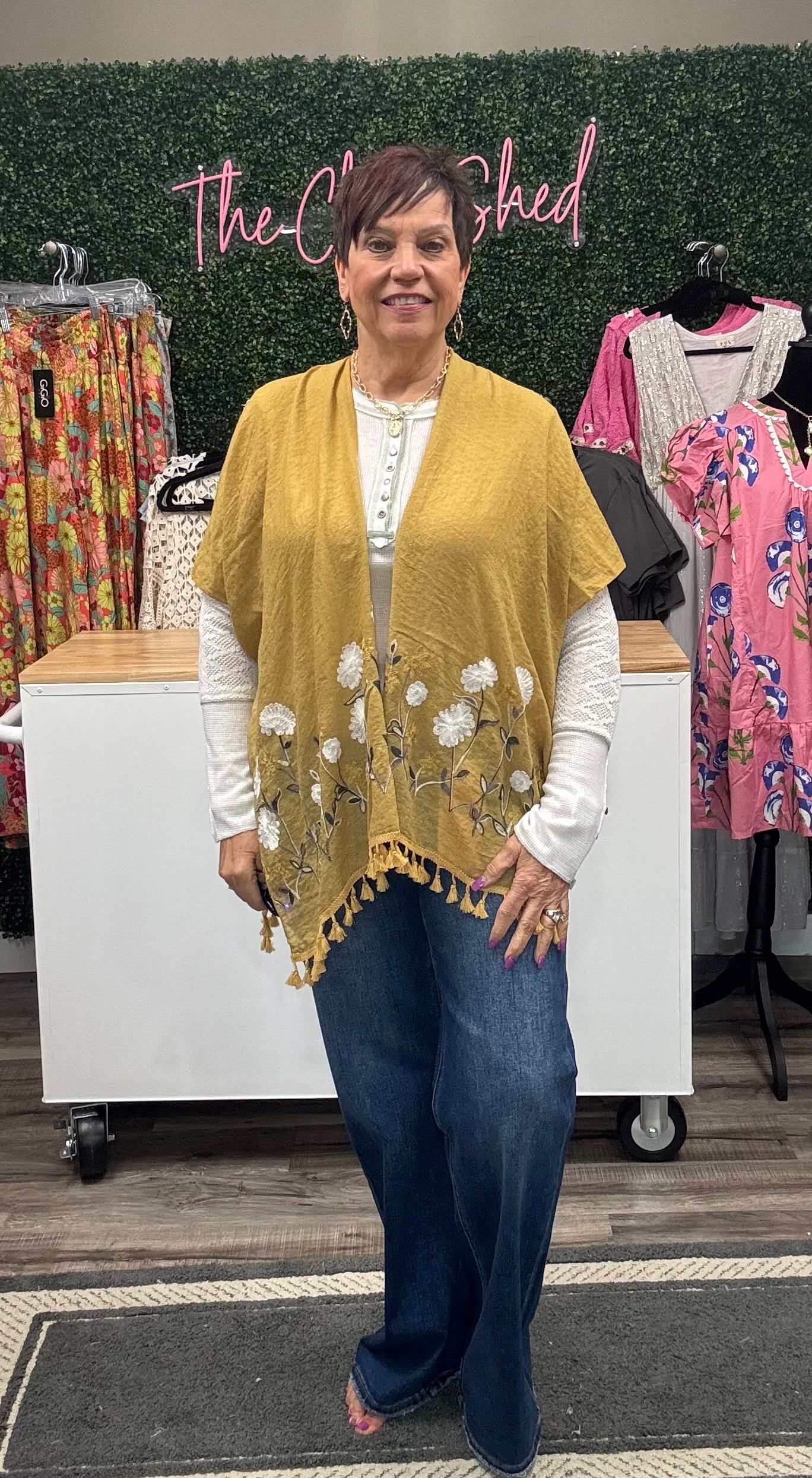 Secret Meadow Embroidered Kimono