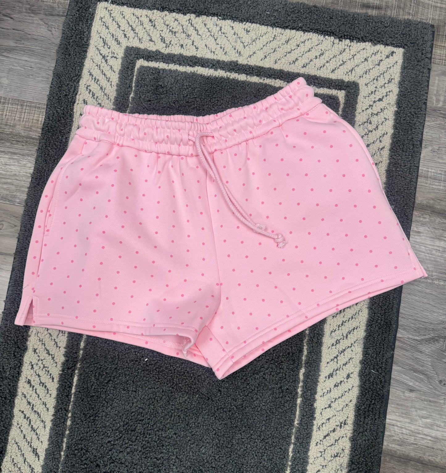 Light Pink Polka Dot Shorts